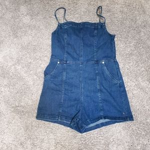 Denim romper